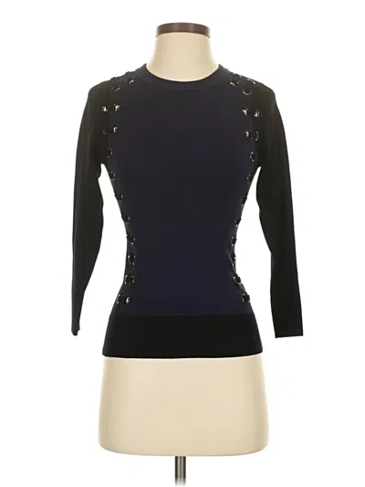 Pre-owned Karen Millen Cardigan Sweater In Black