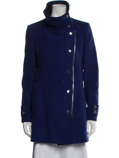 Pre-owned Karen Millen Coat In Blue