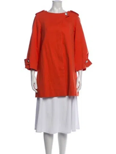 Pre-owned Karen Millen Coat In Orange
