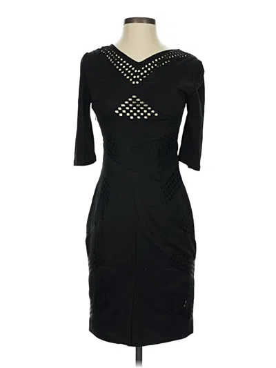 Pre-owned Karen Millen Cocktail Dress In Black