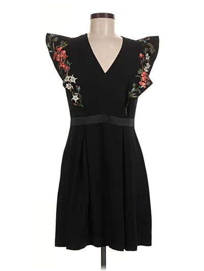 Pre-owned Karen Millen Cocktail Dress In Black