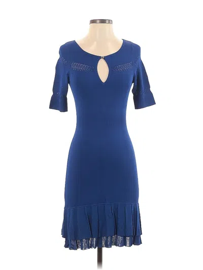 Pre-owned Karen Millen Cocktail Dress In Blue