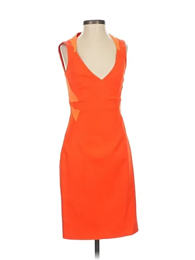 Pre-owned Karen Millen Cocktail Dress In Orange