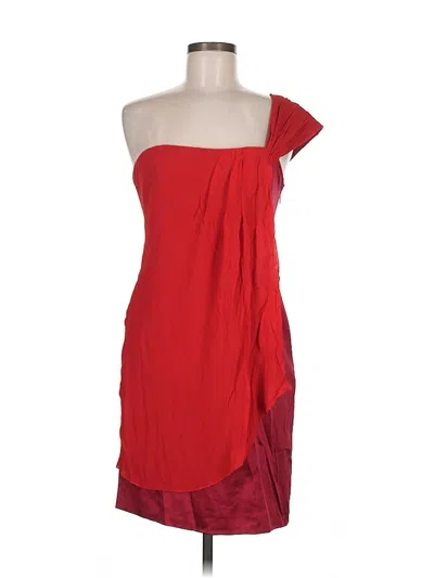 Pre-owned Karen Millen Cocktail Dress In Red