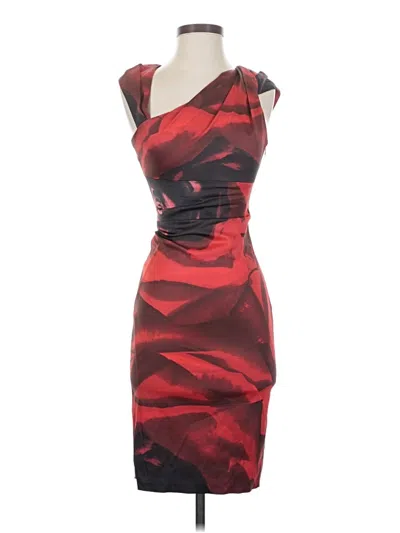 Pre-owned Karen Millen Cocktail Dress In Red