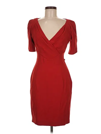 Pre-owned Karen Millen Cocktail Dress In Red