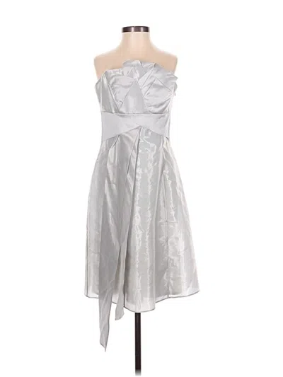 Pre-owned Karen Millen Cocktail Dress In Silver