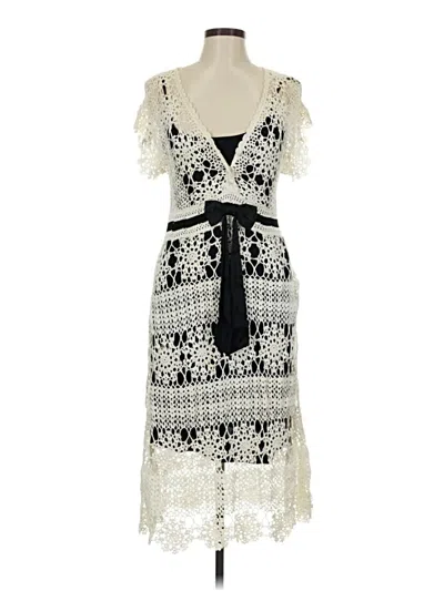 Pre-owned Karen Millen Cocktail Dress In White