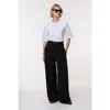 Karen Millen High Waist Wide Leg Pants In Black