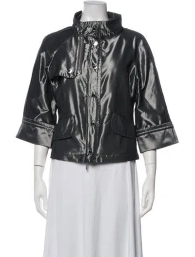 Pre-owned Karen Millen Jacket In Grey