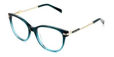Karen Millen Km1098 Women's Glasses, Green, Size 52