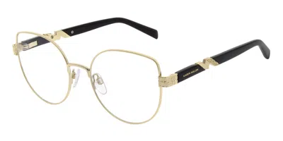 Karen Millen Km3049 Women's Glasses, Gold, Size 52