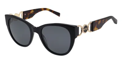 Karen Millen Km5062 001 Women's Sunglasses Black Size 54