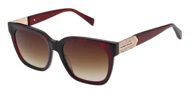 Karen Millen Km5064 237 Women's Sunglasses Red Size 55