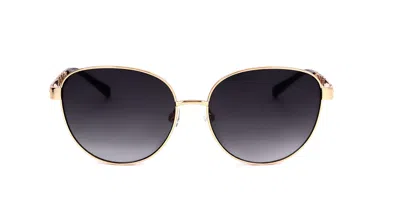 Karen Millen Km7021 400 Women's Sunglasses Gold Size 57