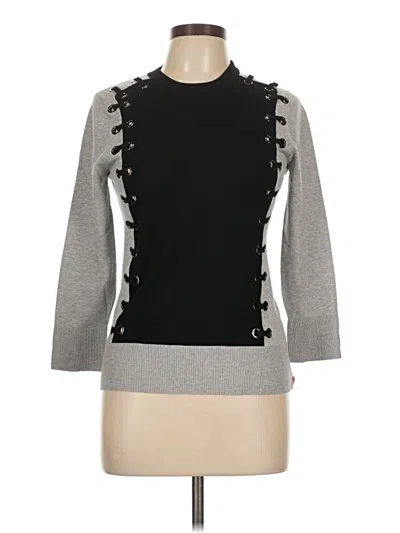 Pre-owned Karen Millen Pullover Sweater In Gray