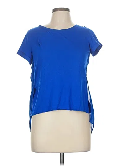 Pre-owned Karen Millen Short Sleeve T-shirt In Blue