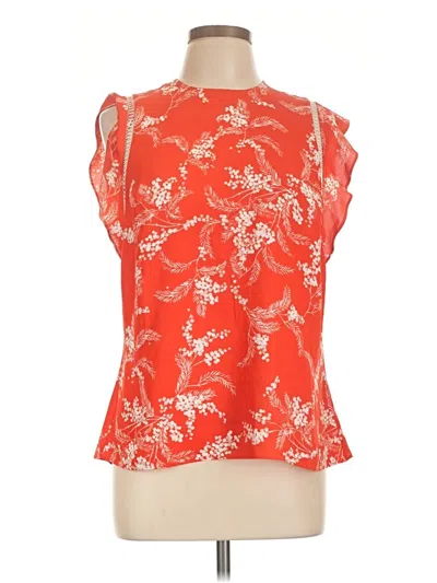 Pre-owned Karen Millen Sleeveless Blouse In Orange