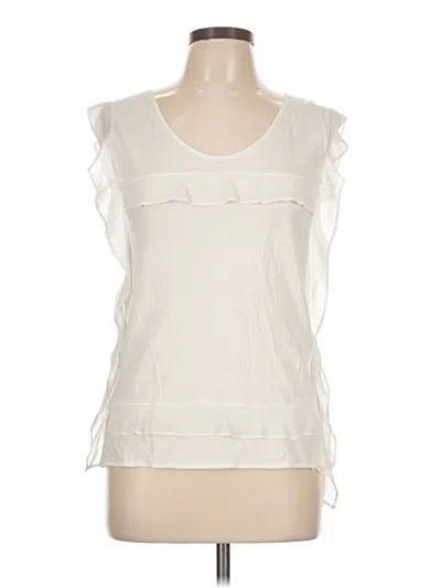 Pre-owned Karen Millen Sleeveless Blouse In White
