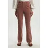 Karen Millen Stretch Cord Kickflare Jean In Brown