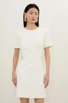 Karen Millen Tailored Mini Dress In White