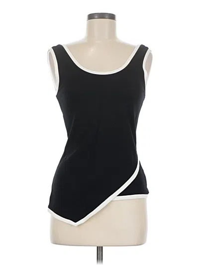 Pre-owned Karen Millen Tank Top Black Strapless Neckline Tops