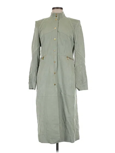 Pre-owned Karen Millen Trenchcoat In Green