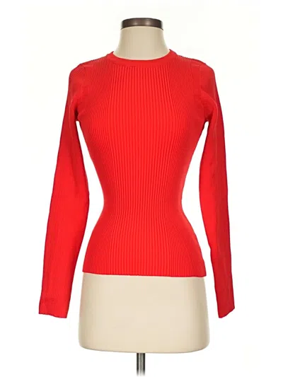 Pre-owned Karen Millen Turtleneck Sweater In Red