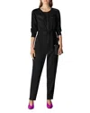 Karen Millen Zip Pocket Utility Jumpsuit In Black In Black