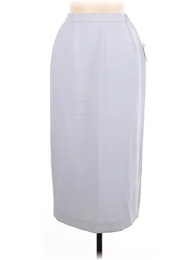 Pre-owned Karen Miller Formal Skirt In White