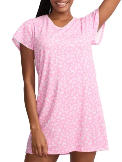 Karen Neuburger Knit Sleep Shirt In Pink