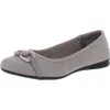 Karen Scott Amandaa Womens Chain Slip-on Ballet Flats In Gray