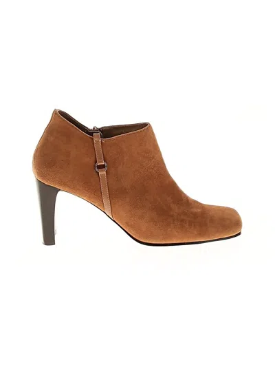 Pre-owned Karen Scott Ankle Boots In Brown