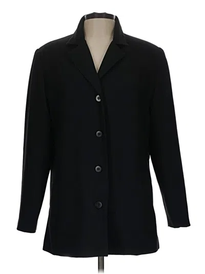 Pre-owned Karen Scott Blazer Jacket In Black