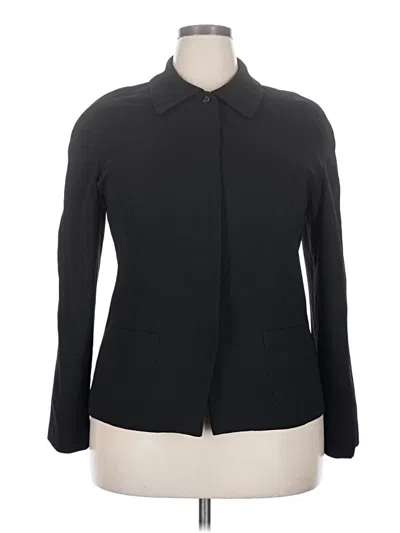 Pre-owned Karen Scott Blazer Jacket In Black