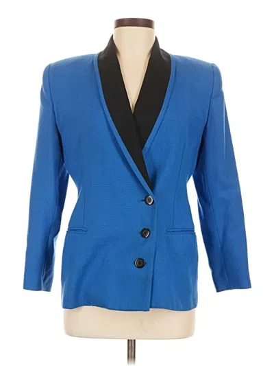Pre-owned Karen Scott Blazer Jacket In Blue