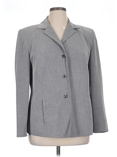 Pre-owned Karen Scott Blazer Jacket In Gray