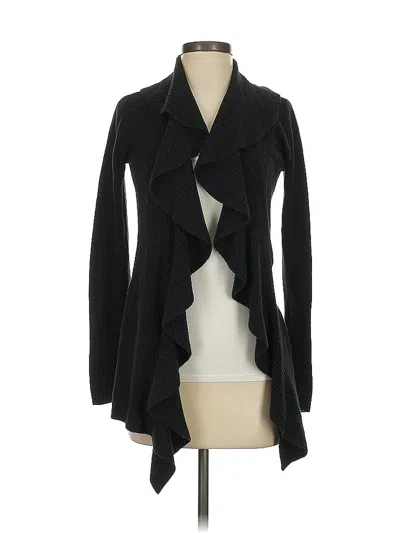 Pre-owned Karen Scott Cardigan Sweater In Black