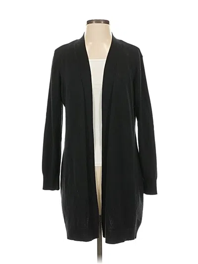 Pre-owned Karen Scott Cardigan Sweater In Black