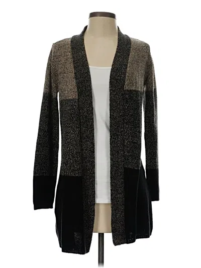 Pre-owned Karen Scott Cardigan Sweater In Black