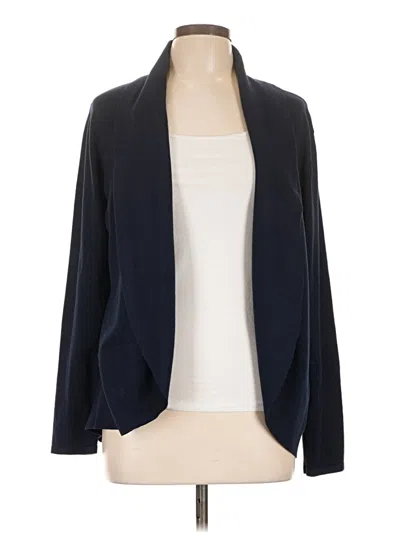 Pre-owned Karen Scott Cardigan Sweater In Blue