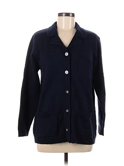 Pre-owned Karen Scott Cardigan Sweater In Blue