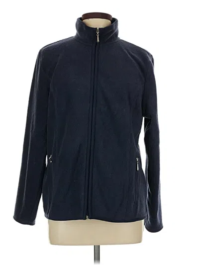 Pre-owned Karen Scott Cardigan Sweater In Blue