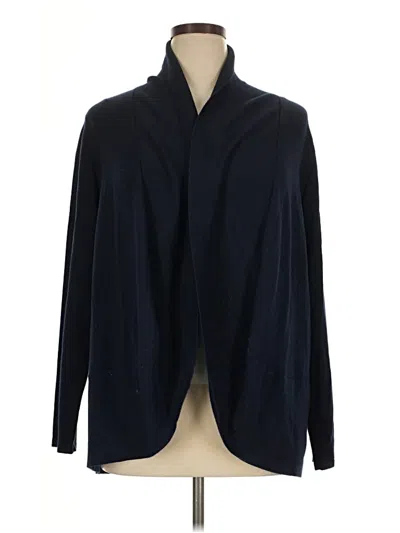 Pre-owned Karen Scott Cardigan Sweater In Blue