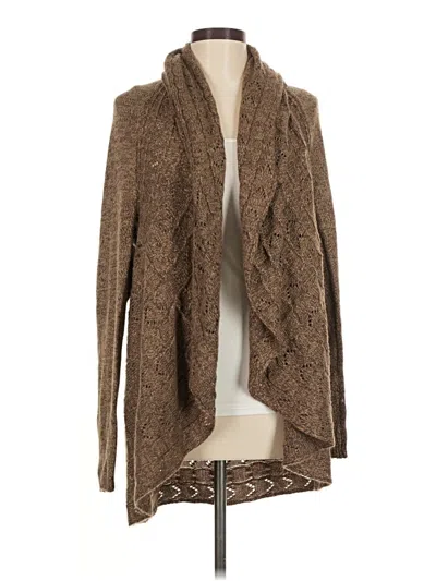 Pre-owned Karen Scott Cardigan Sweater In Brown