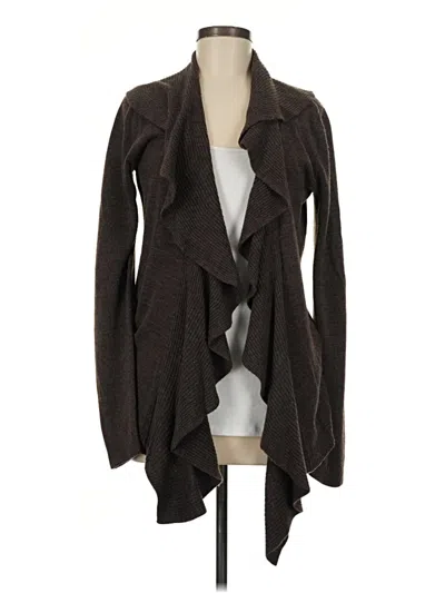 Pre-owned Karen Scott Cardigan Sweater In Brown