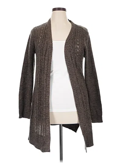 Pre-owned Karen Scott Cardigan Sweater In Brown