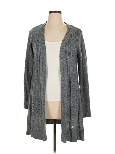 Pre-owned Karen Scott Cardigan Sweater In Gray