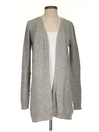 Pre-owned Karen Scott Cardigan Sweater In Gray