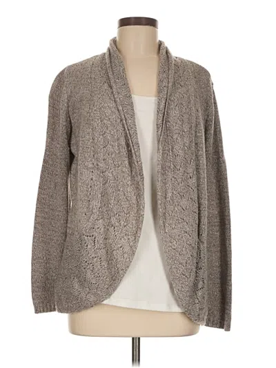 Pre-owned Karen Scott Cardigan Sweater In Gray